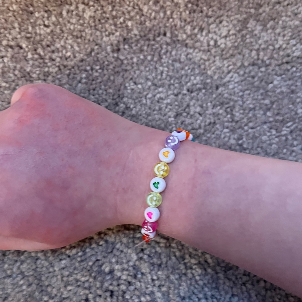 Beaded preppy bracelet